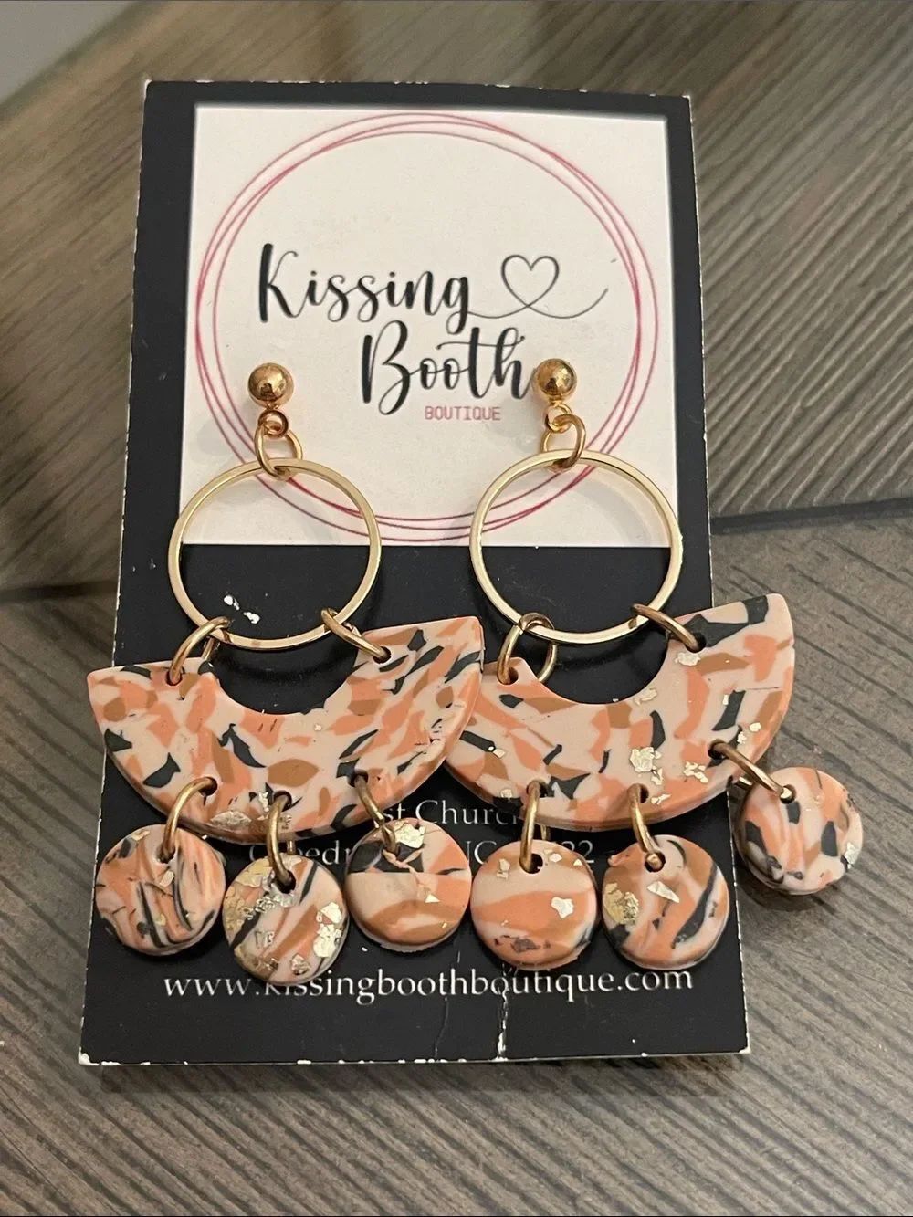 Kissing Booth Boutique Polymer Clay Chandelier Earrings